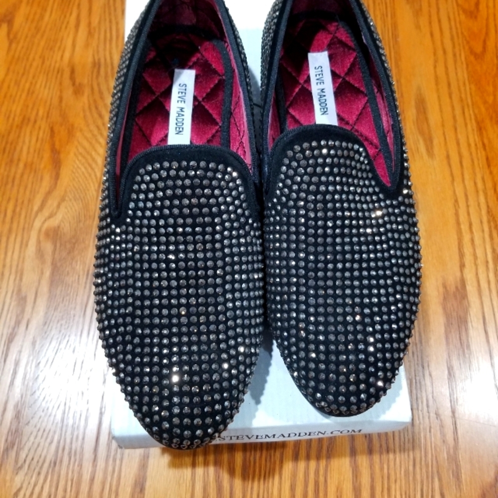 Steve Madden Rhinestone Loafers